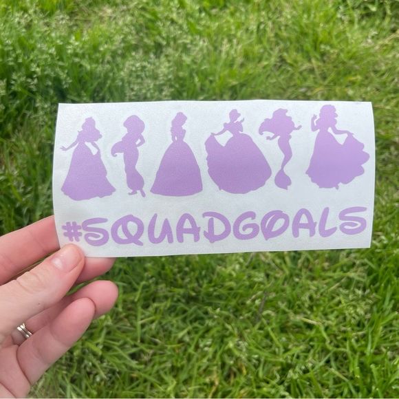 🎄 Princess Squad Goals Vinyl Decal - Picture 2 of 9